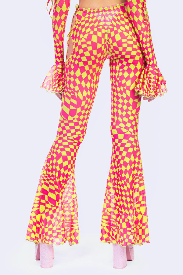 Square Up Cutout Ribbon Pants