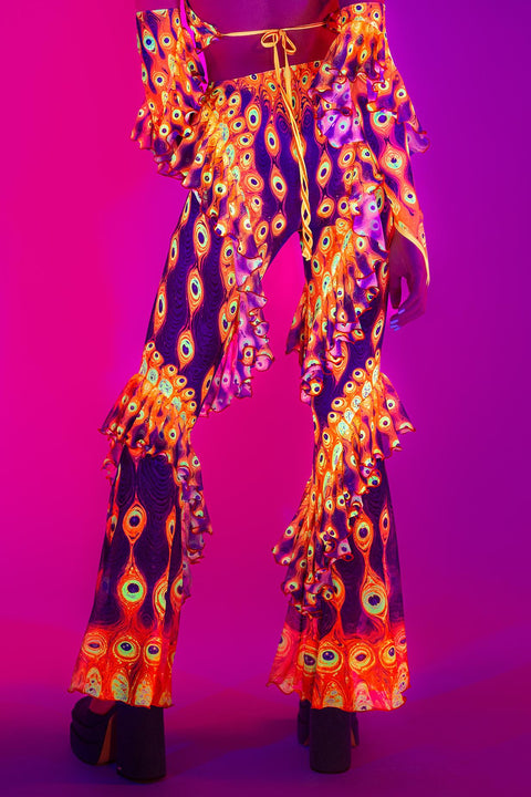 Third Eye Blind Ruffled Bell Bottom Pants
