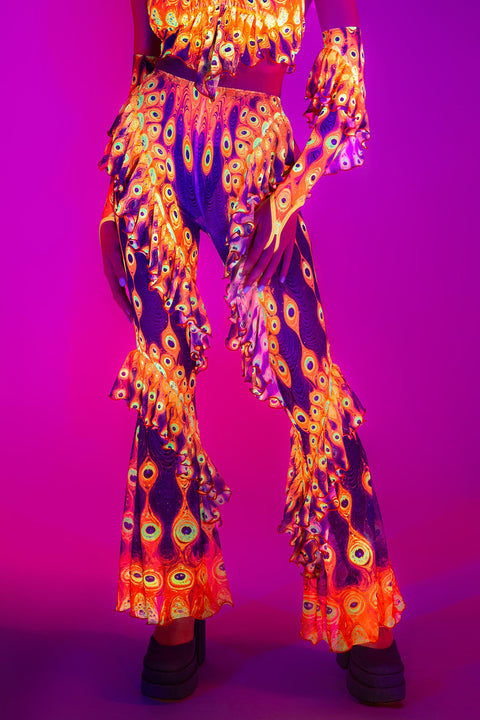 Third Eye Blind Ruffled Bell Bottom Pants