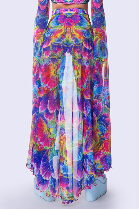 Pulsations Open-Front Skirt