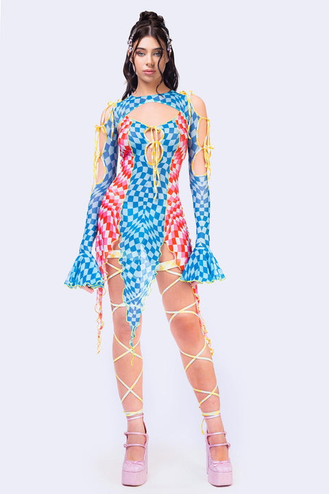 Get Into The Groove 2-Piece Ribbon Dress