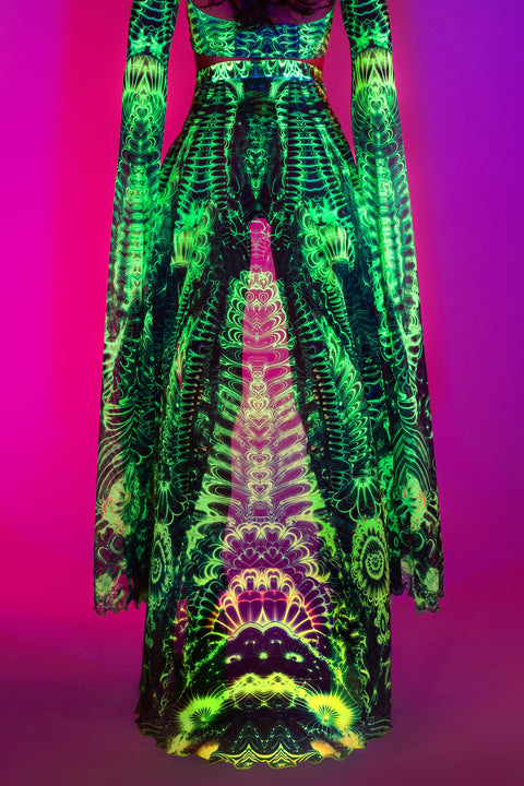 Gardens Of Paradise Open-Front Skirt