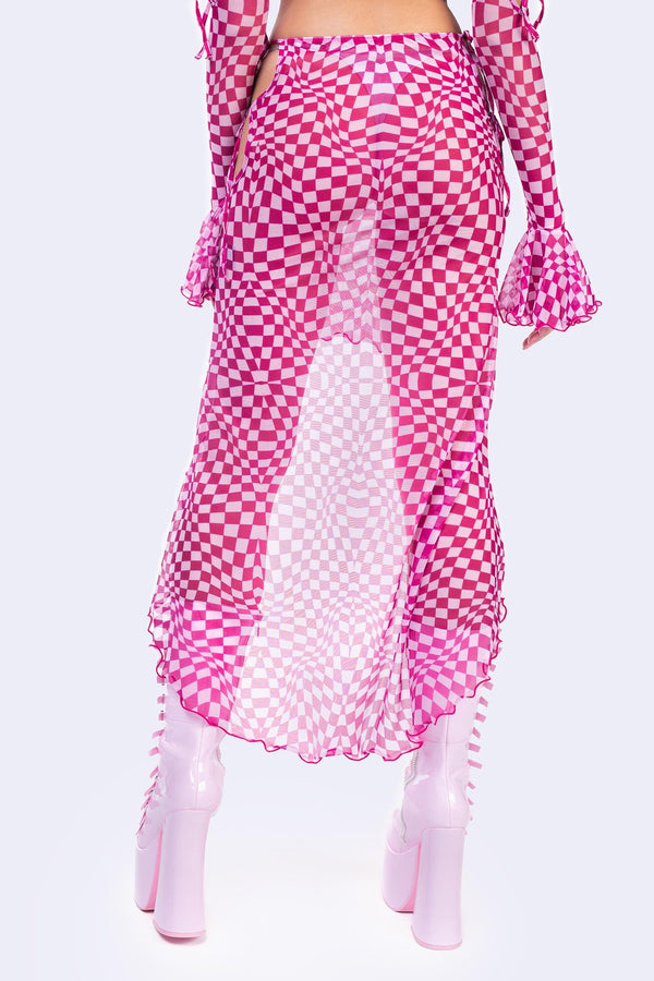 Checked Out Ribbon Midi Rock