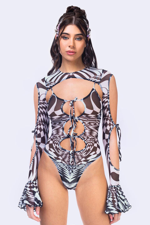 Infinite Loop 2-Piece Ribbon Bodysuit