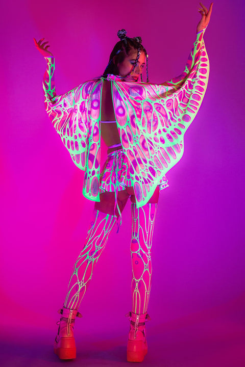 Fluttering Heights Magenta Micro Butterfly Set