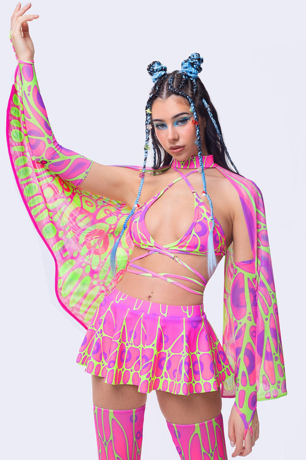 Fluttering Heights Magenta Micro Butterfly Set