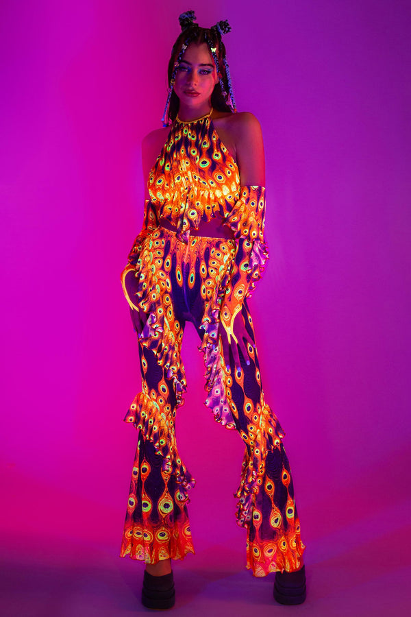 Third Eye Blind Halter Ruffled Top