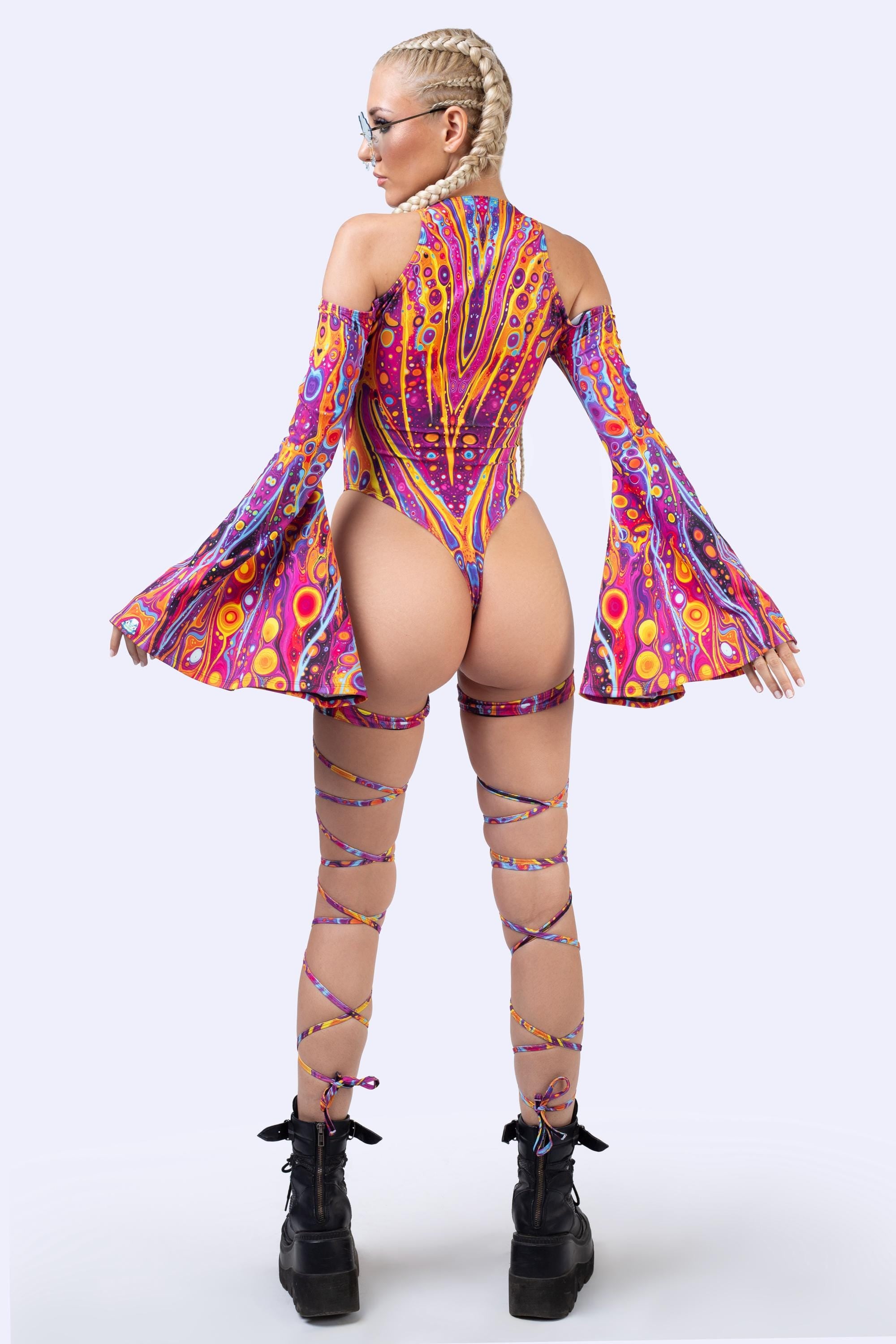 BADINKA Venom Bloom Keyhole Bandeau Bodysuit 8