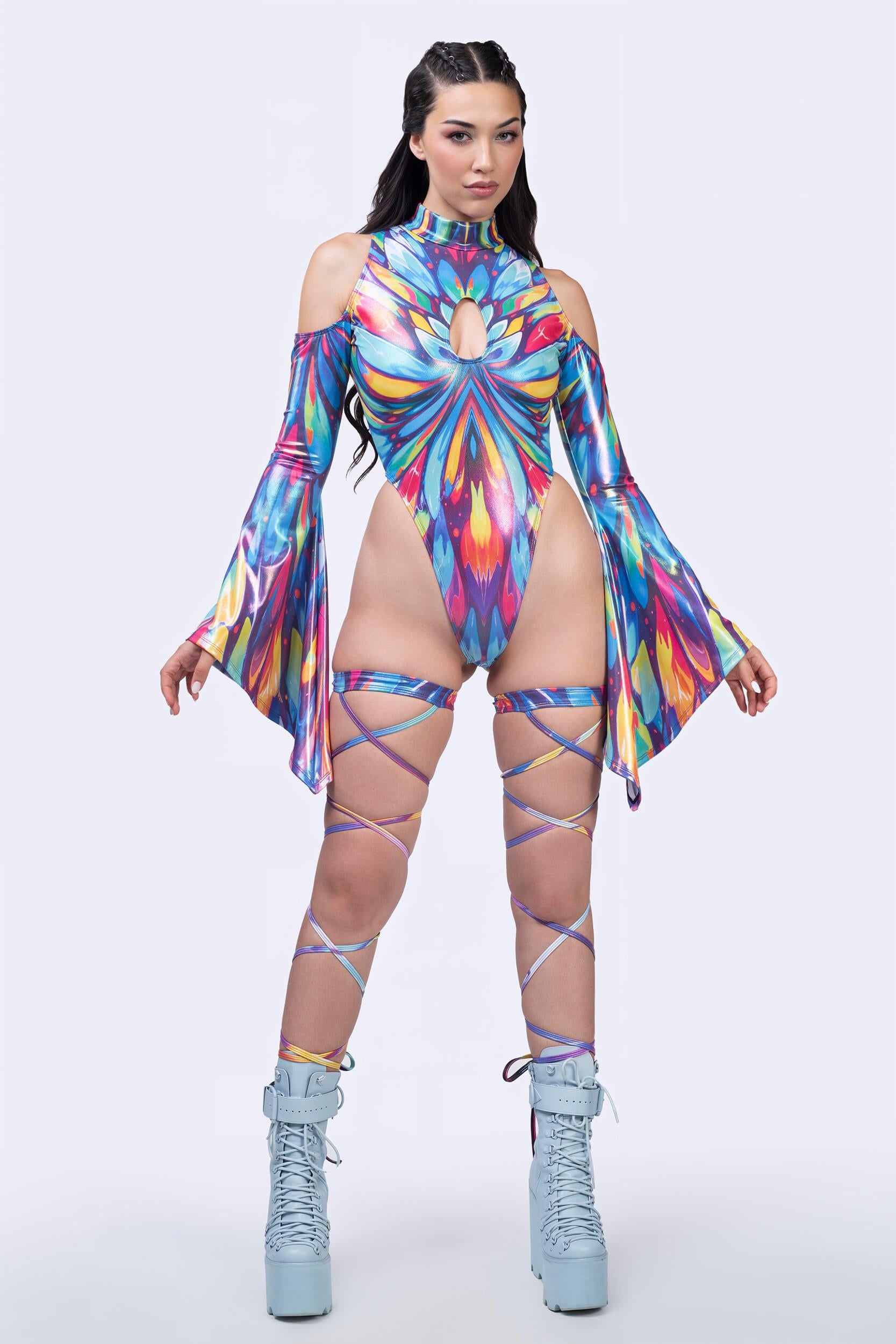 BADINKA Spotlight Discipline Flared Sleeve Bodysuit Pride