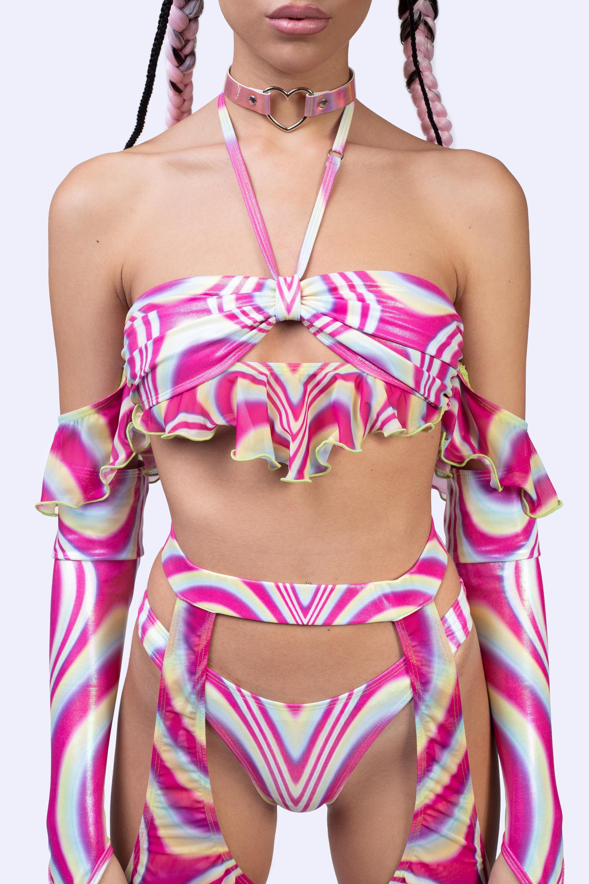 BADINKA Spiral Tease Ruffle Set 8