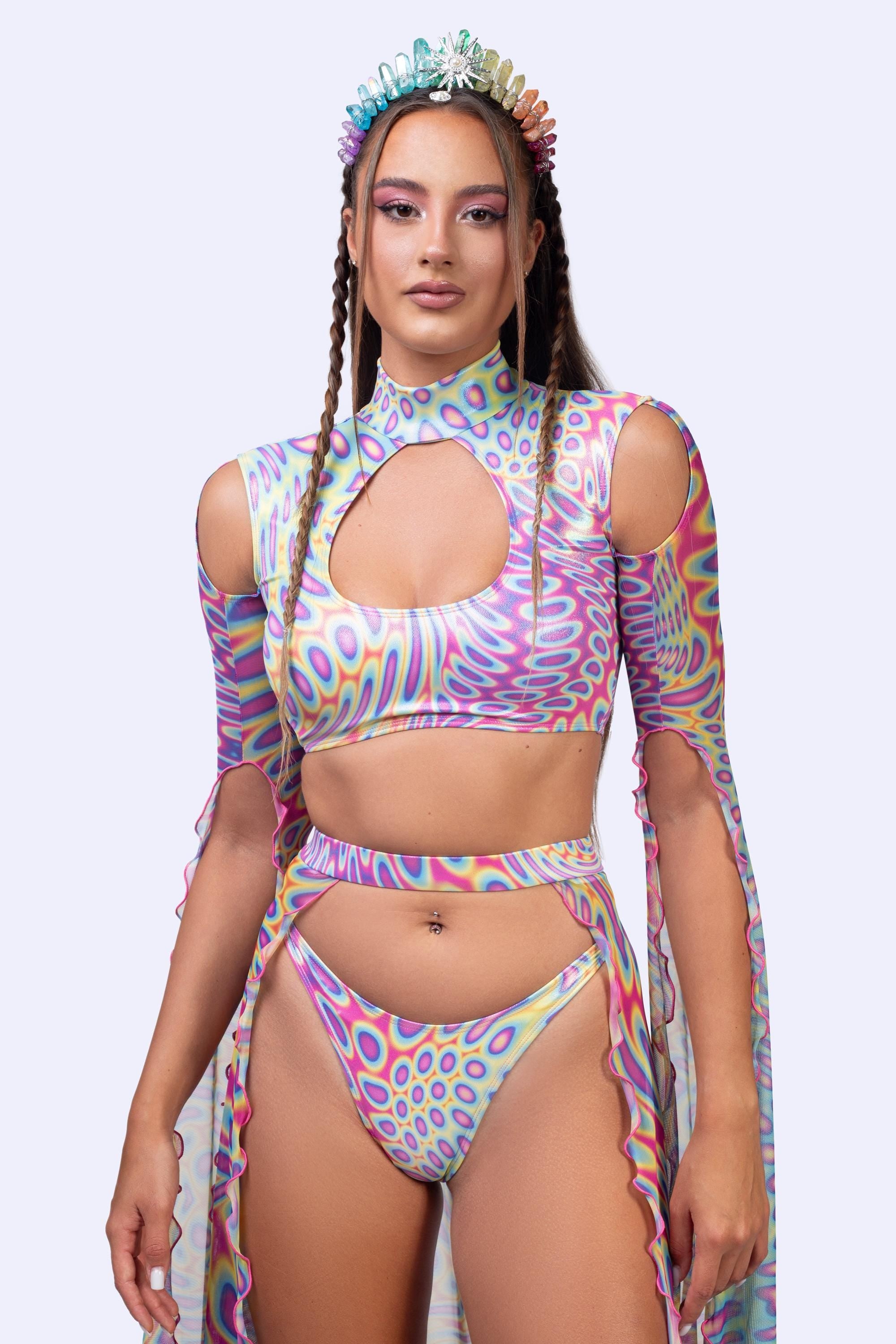 BADINKA Women Soft Focus Maxi Sleeve Set