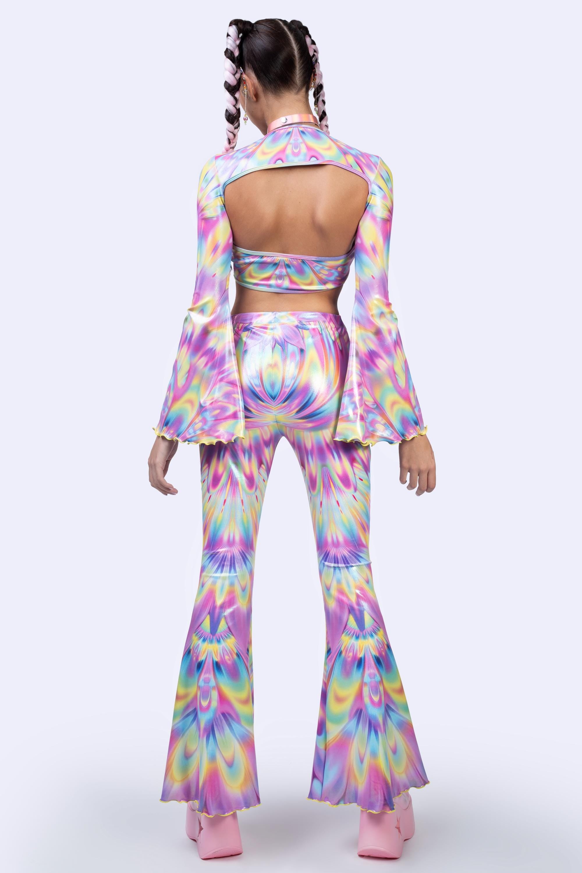 BADINKA Out Of Line Bell Bottom Pants Bell-bottoms