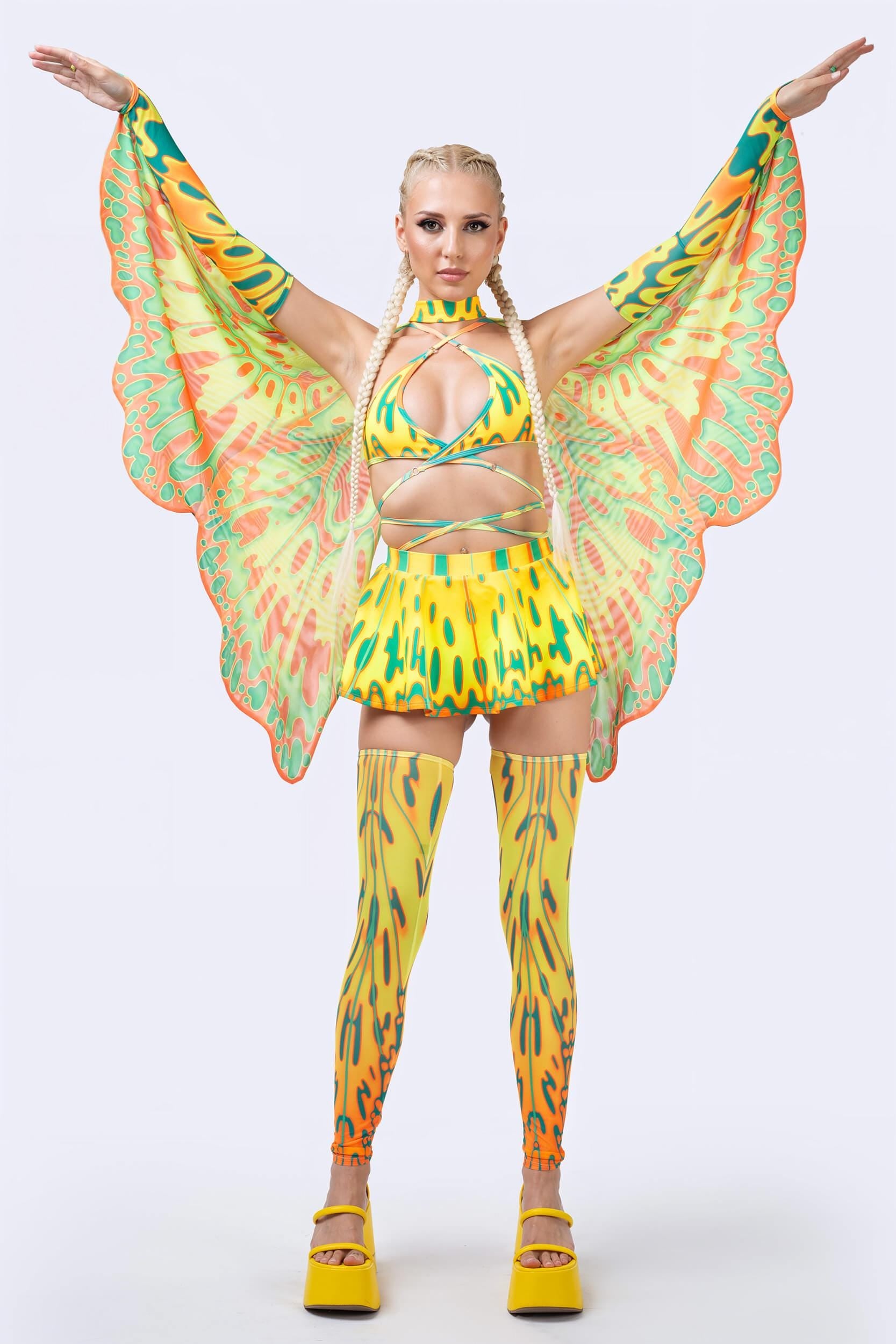 BADINKA Mango On Top Winged Set Green, orange