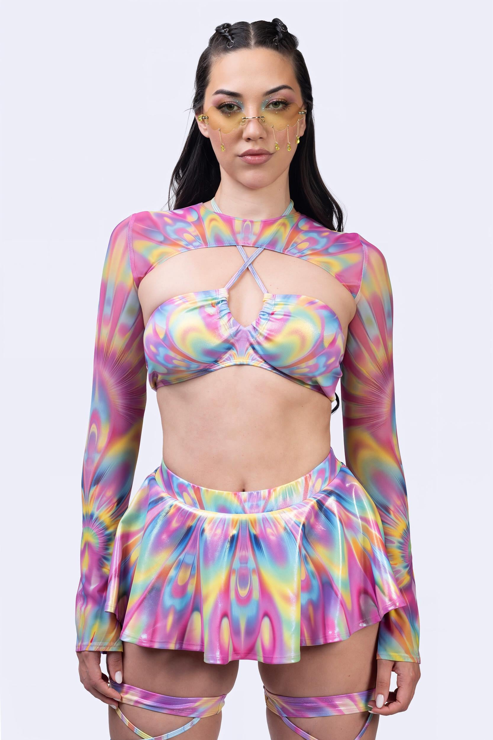 BADINKA Kind of Magic 2-Piece Halter Top Rainbow