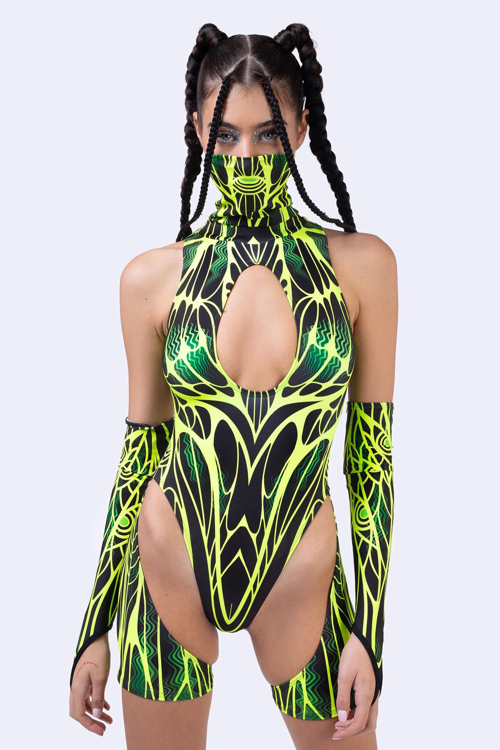 BADINKA Women Glow Protocol Garter Bodysuit