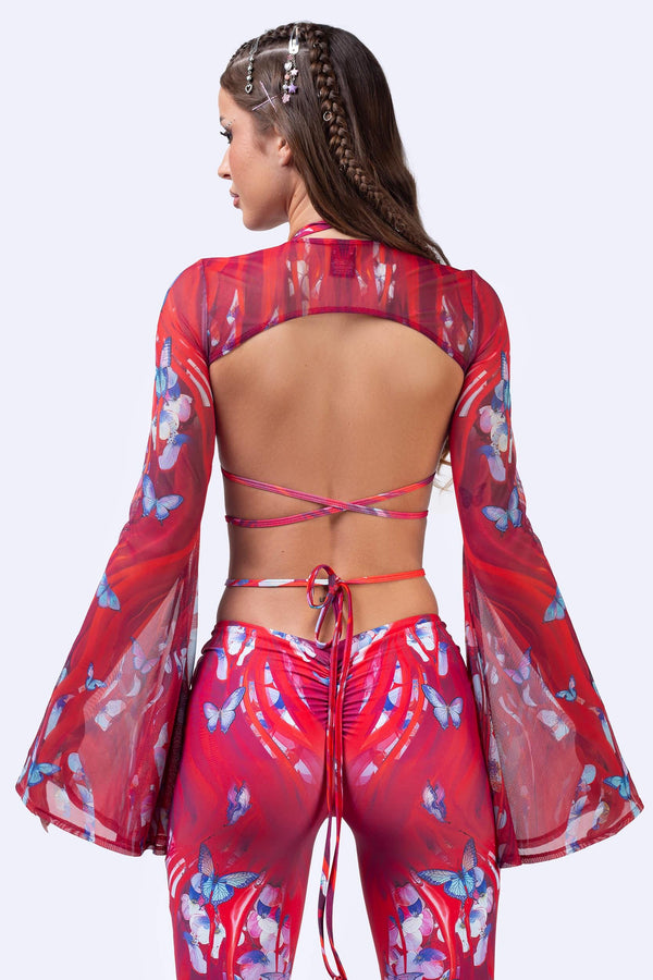 Cut the Cameras Wrap Around Triangle Top