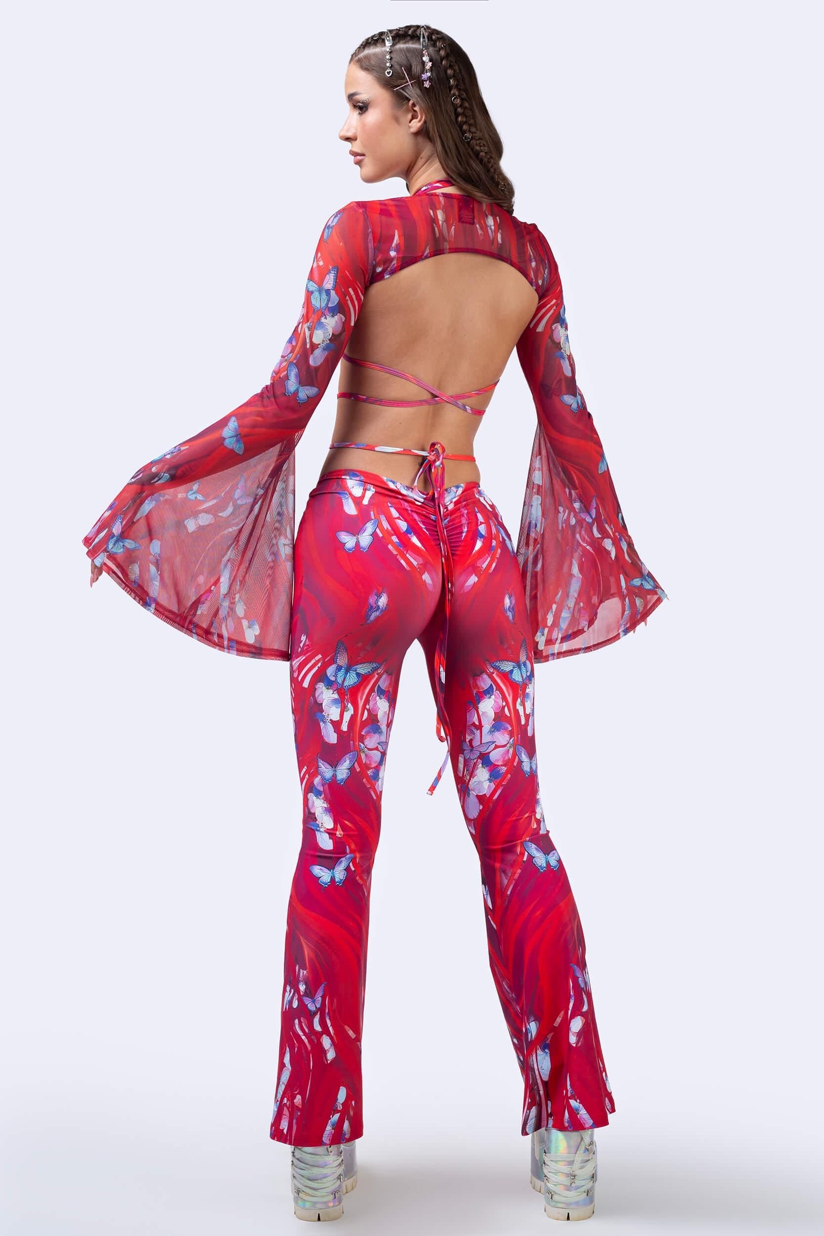 BADINKA Cut the Cameras Bell Bottoms Set Rave