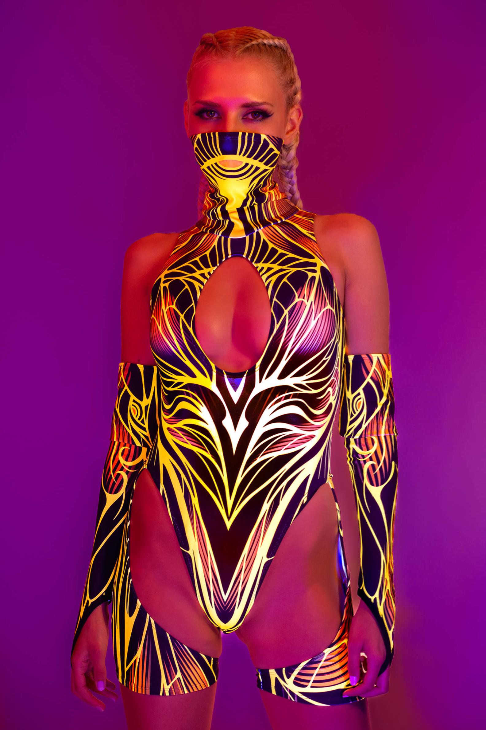 BADINKA Burn Notice Garter Bodysuit