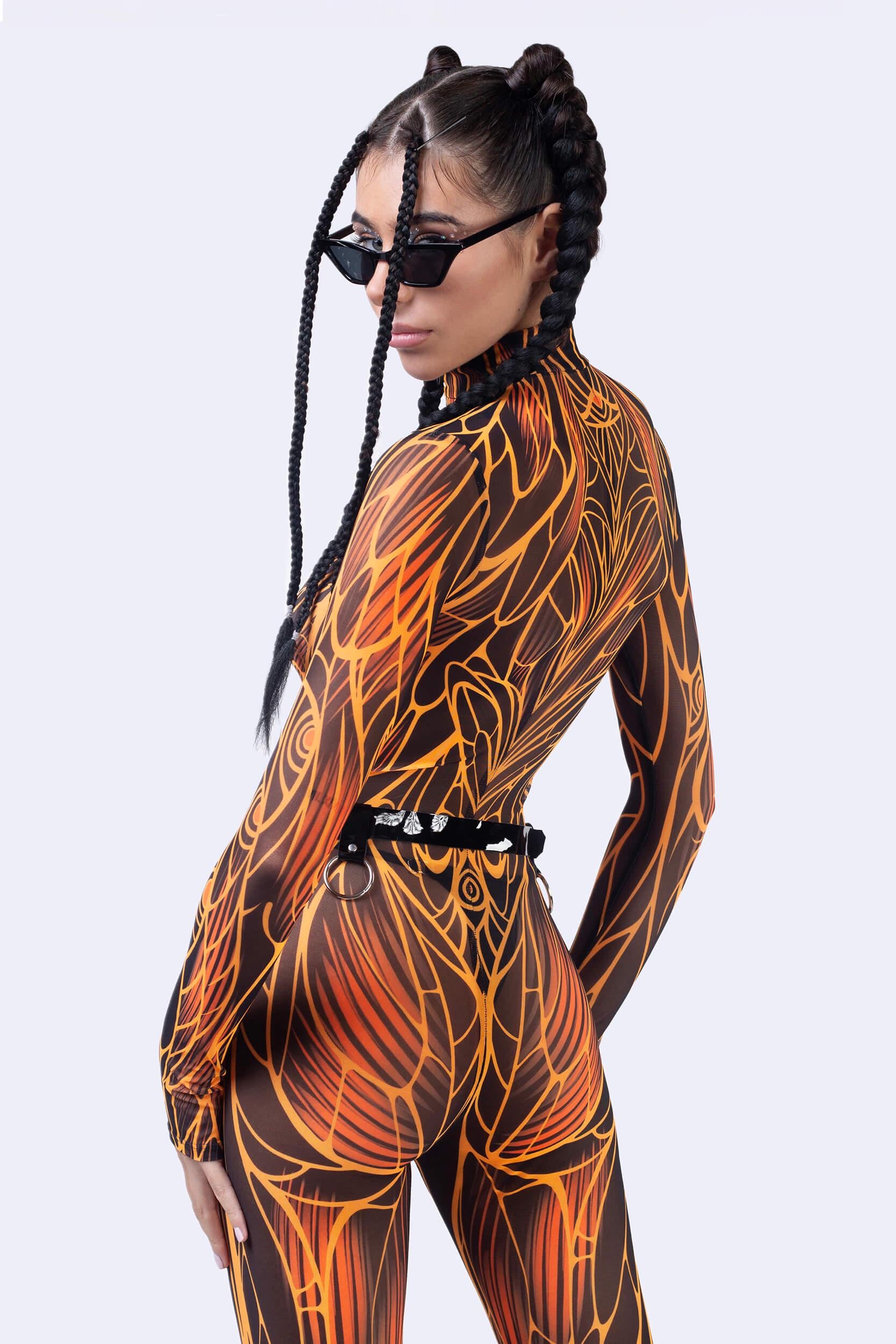 BADINKA Burn Notice Mesh Costume Front-zip
