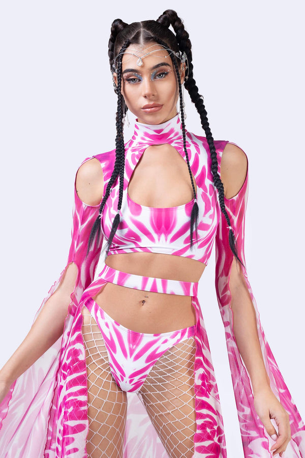 Bubblegum Heat Maxi Sleeve Top