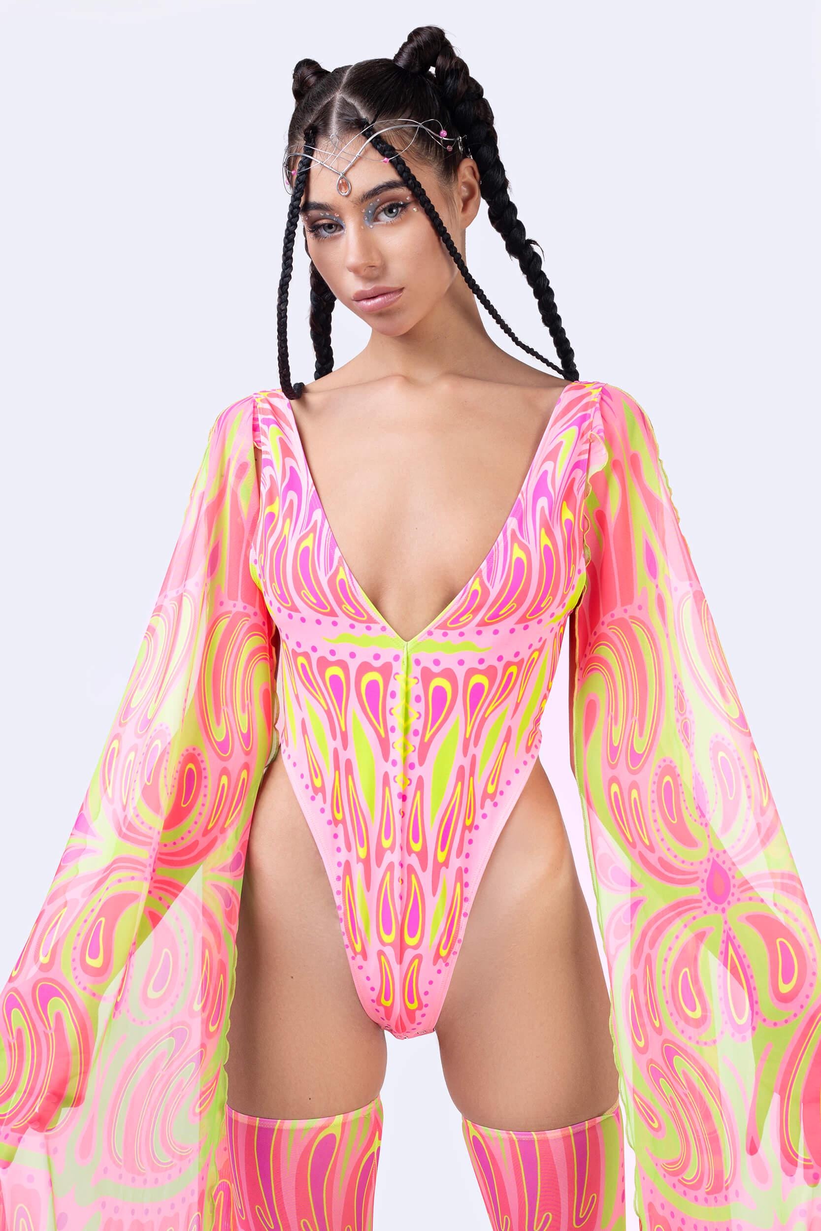 BADINKA Blush Moth Winged Bodysuit 8