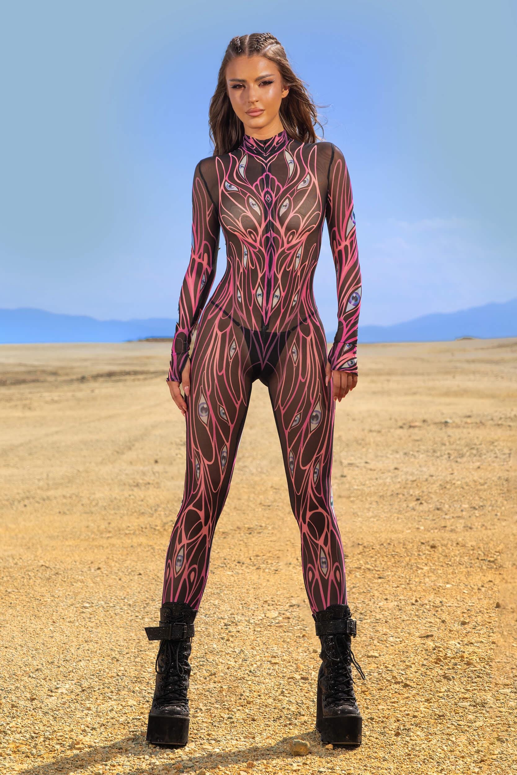 BADINKA All Eyes On You Mesh Costume Rave