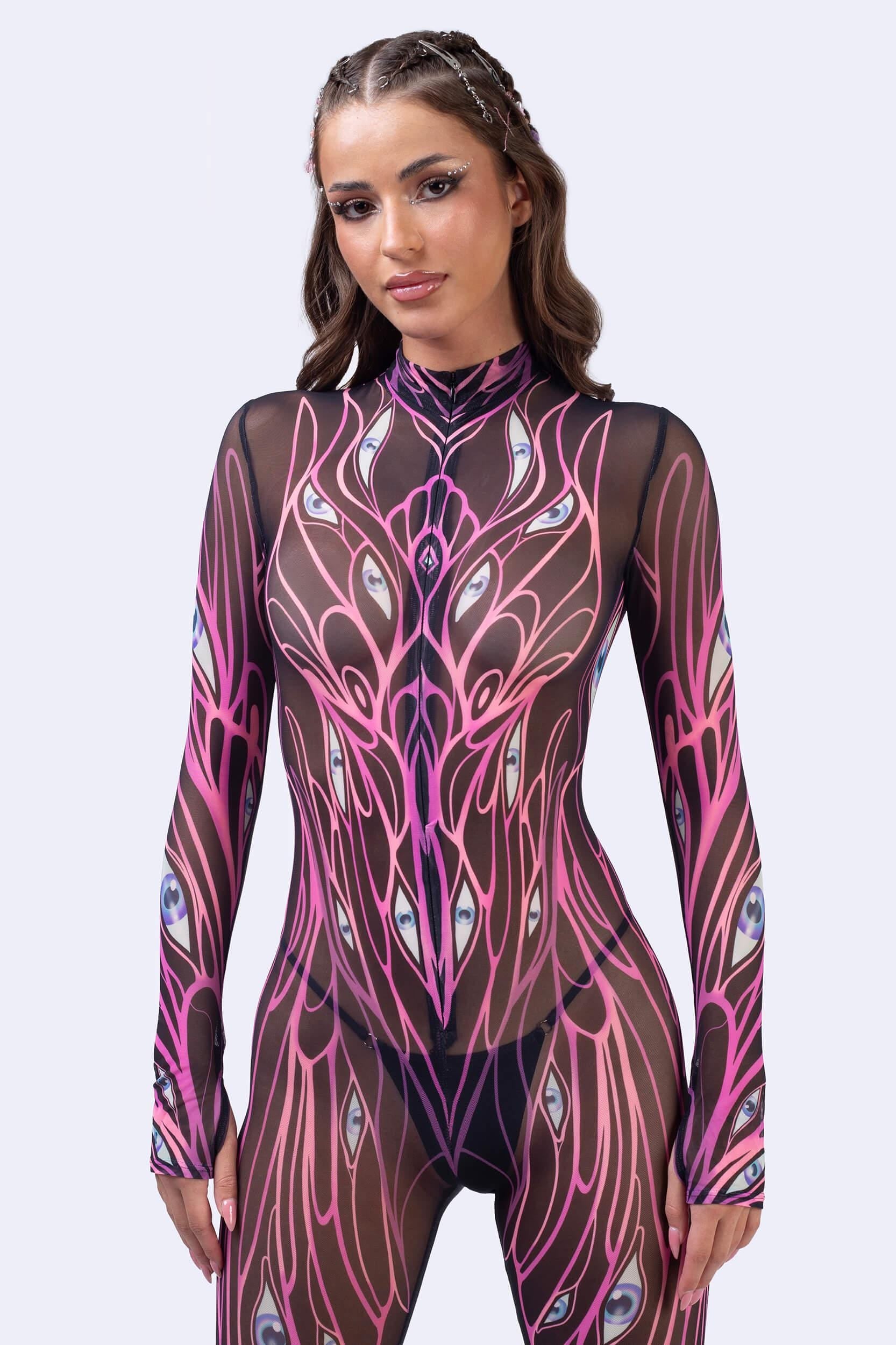 BADINKA Women All Eyes On You Mesh Costume