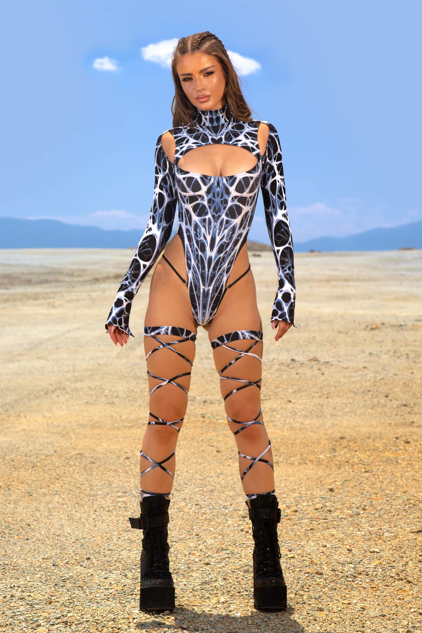 BADINKA Digital Vessel Keyhole Bodysuit Rave
