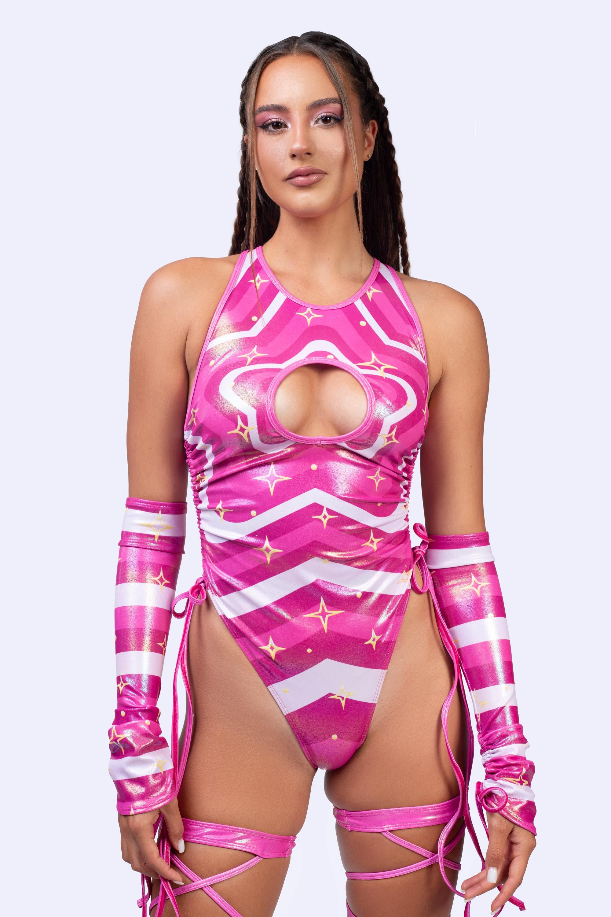 BADINKA Women Pretty Please Drawstring Bodysuit