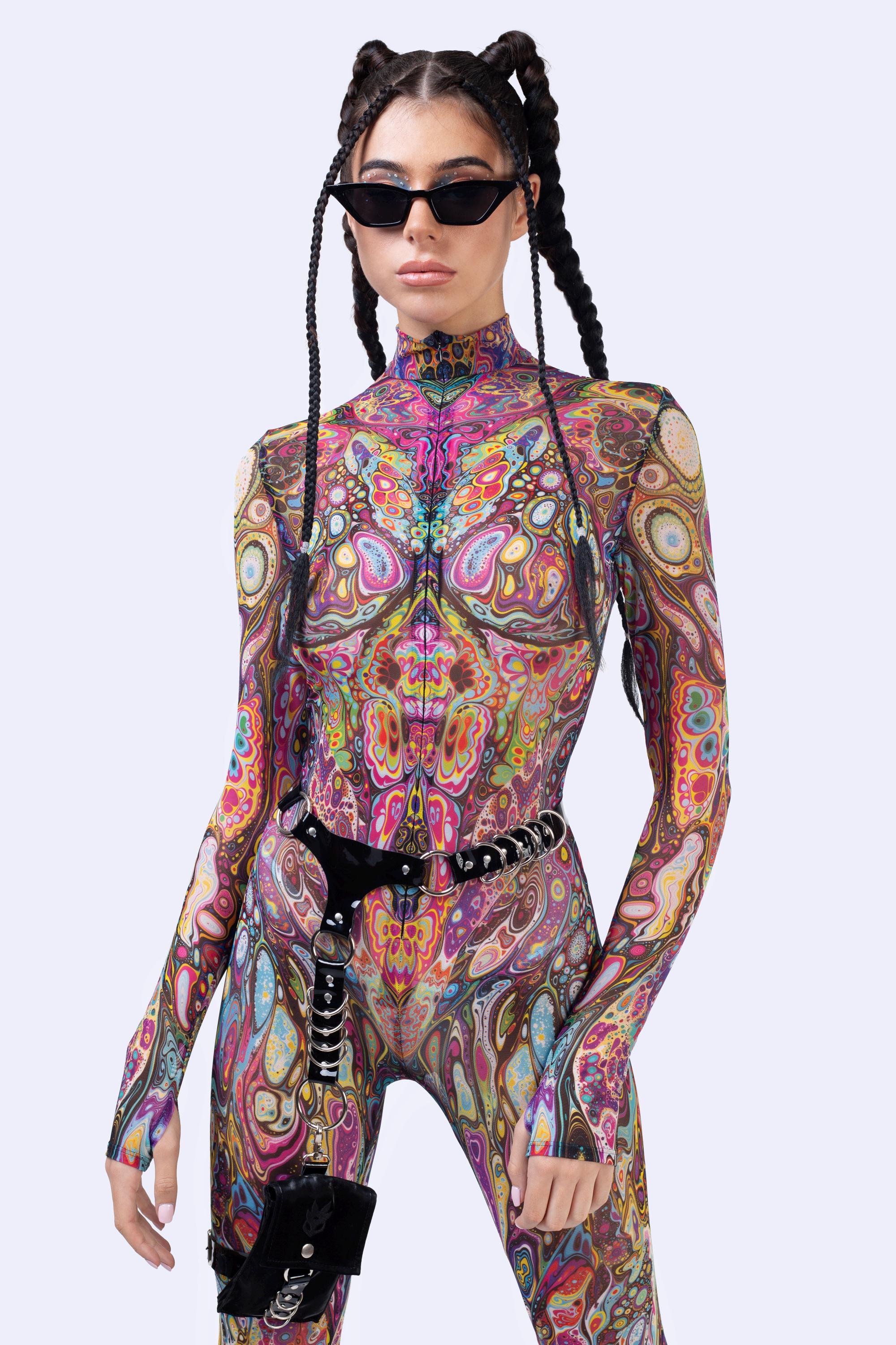BADINKA Pattern Recognition Mesh Costume Mesh