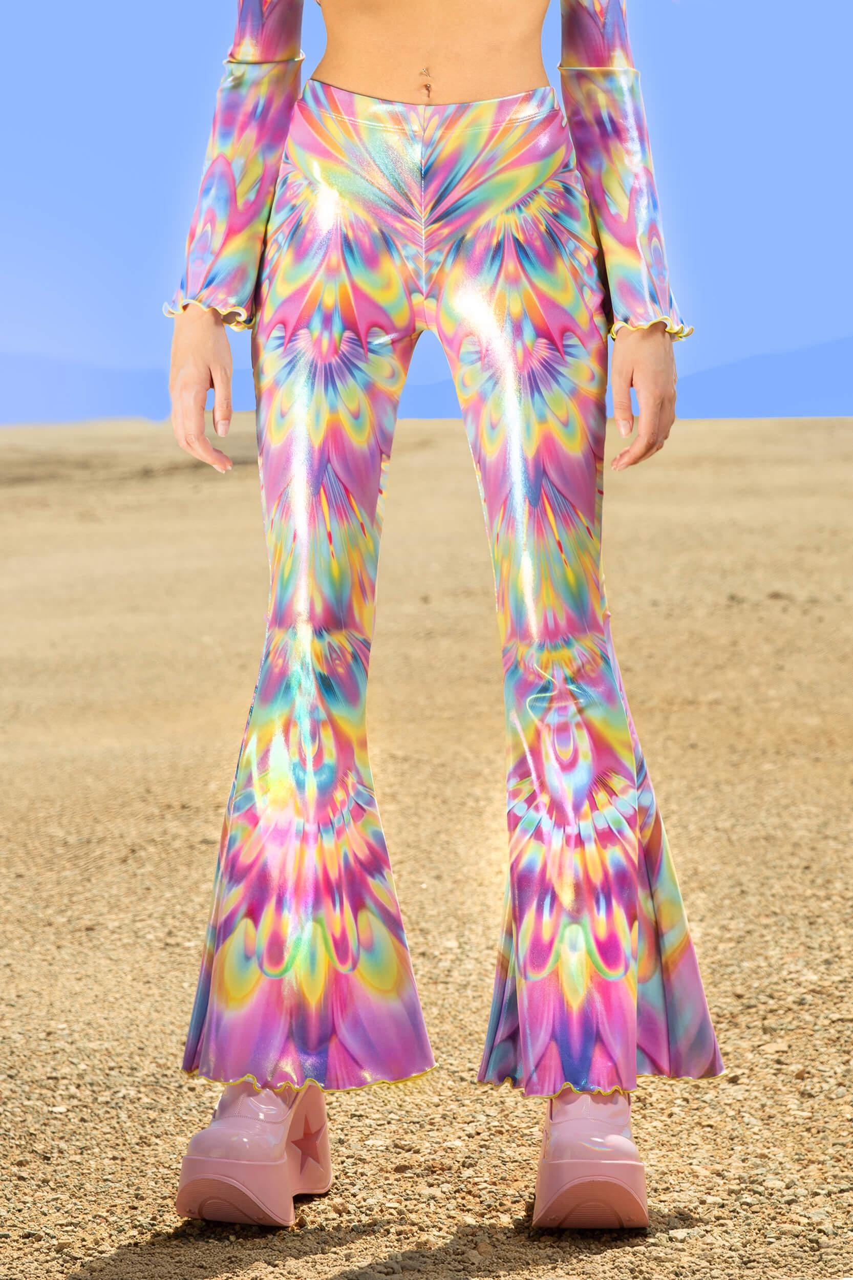 BADINKA Out Of Line Bell Bottom Pants