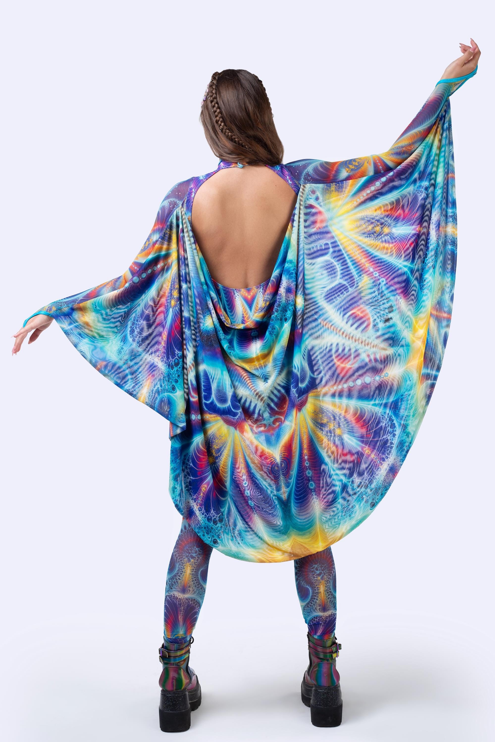 BADINKA Neon Metamorph Keyhole Winged Catsuit 8