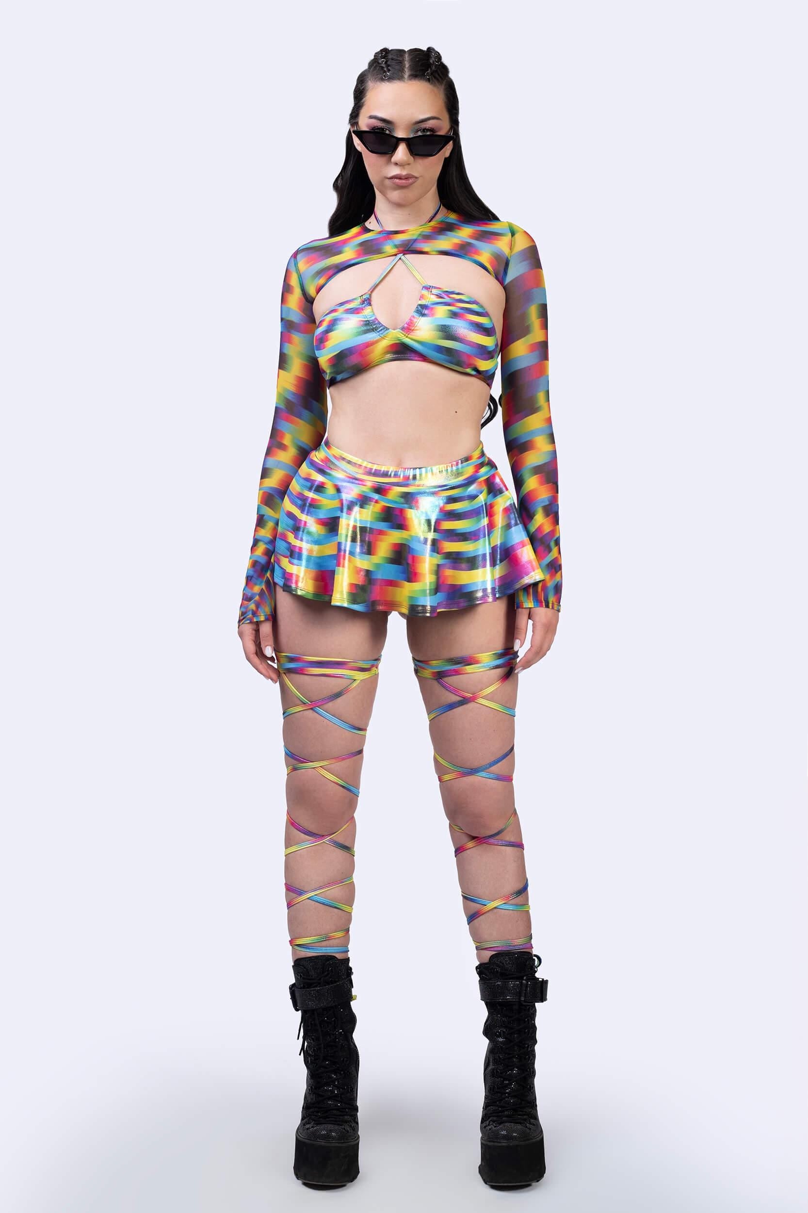 BADINKA Manual Override 2-Piece Halter Top Rave