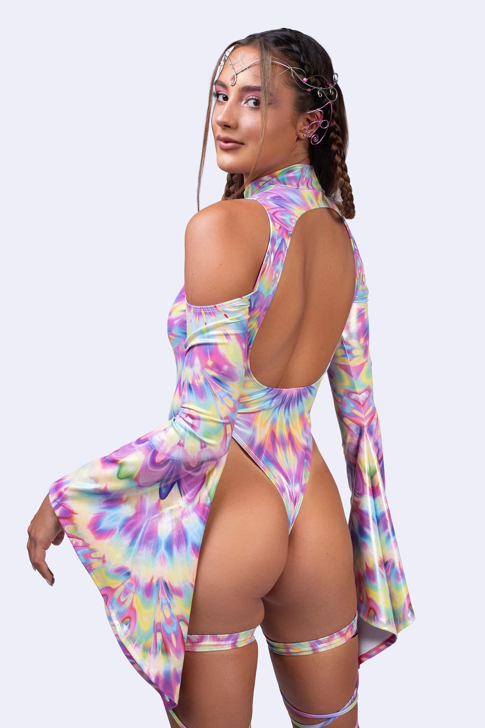 BADINKA Kind of Magic Flared Sleeve Bodysuit Keyhole