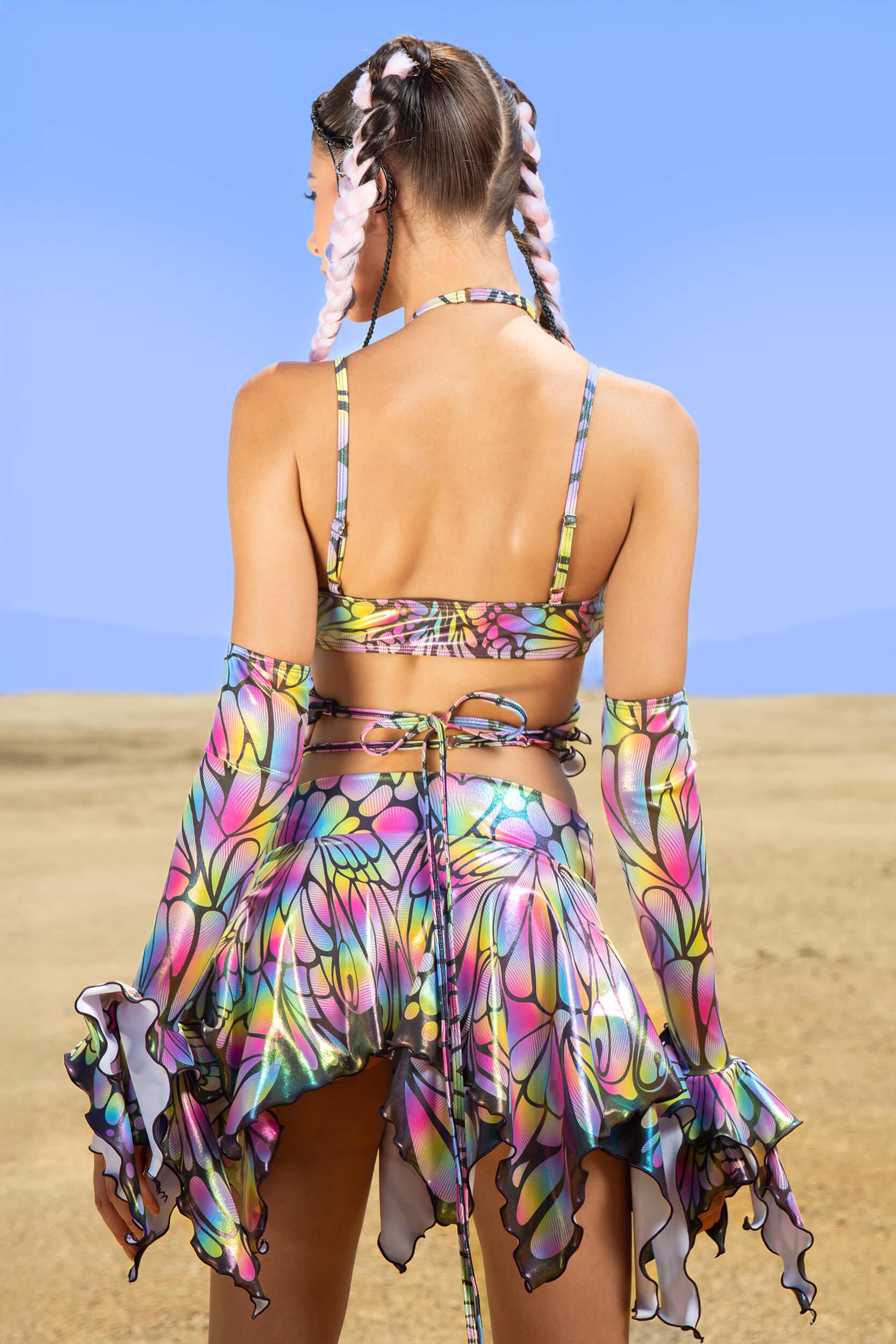 BADINKA Fae Butterfly Top Rainbow