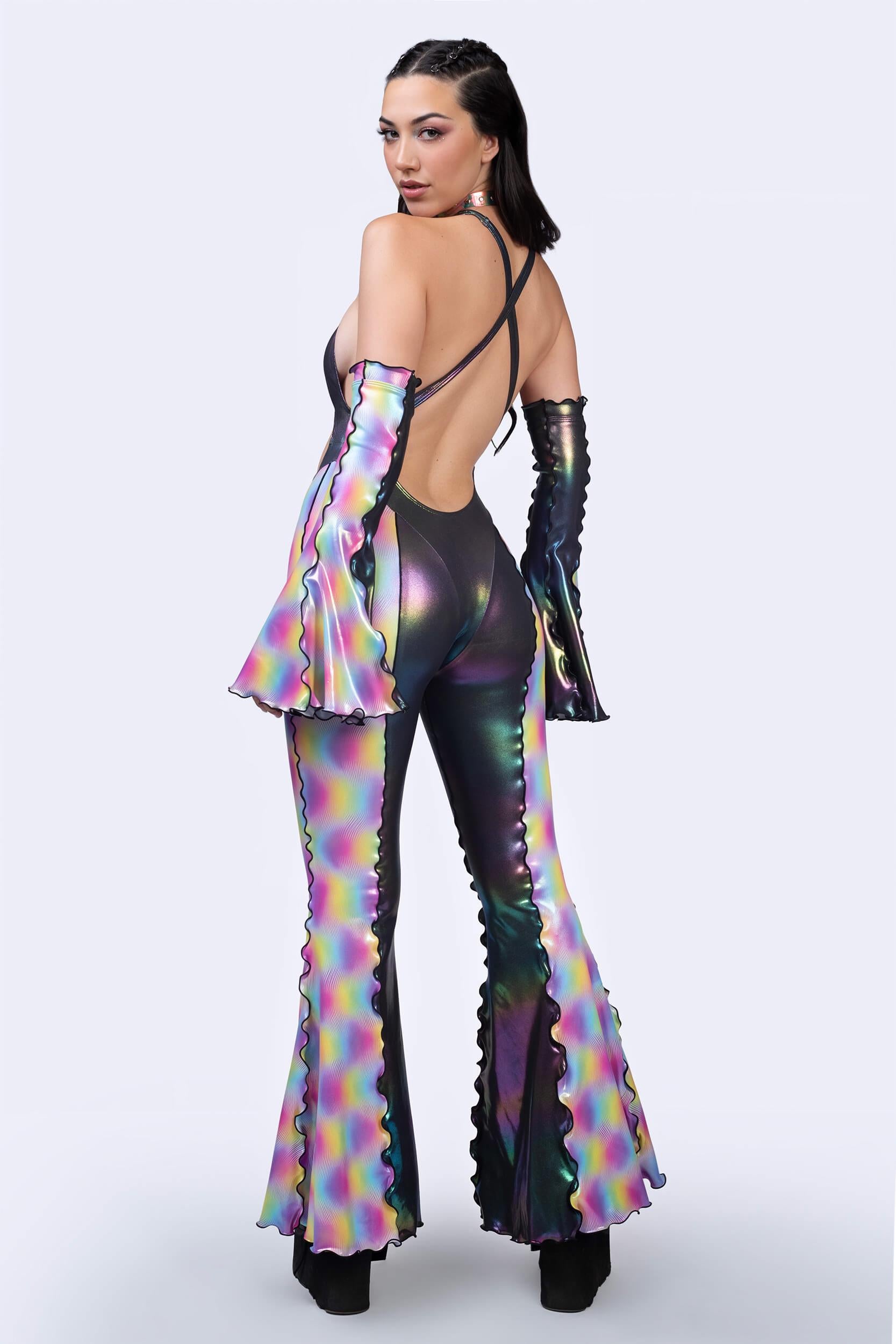 BADINKA Dimensional Slip Criss Cross Romper 8