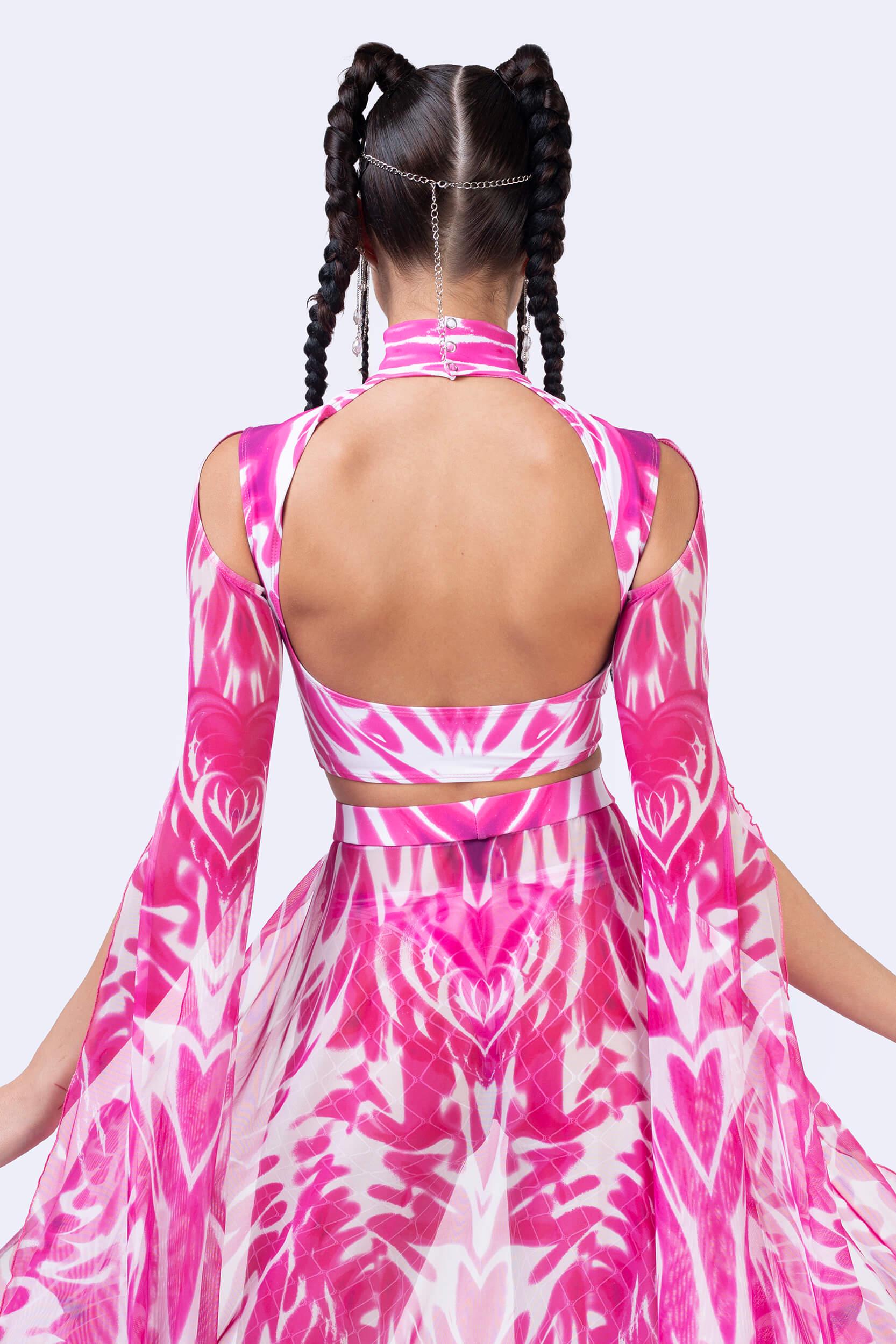 BADINKA Women Bubblegum Heat Maxi Sleeve Set