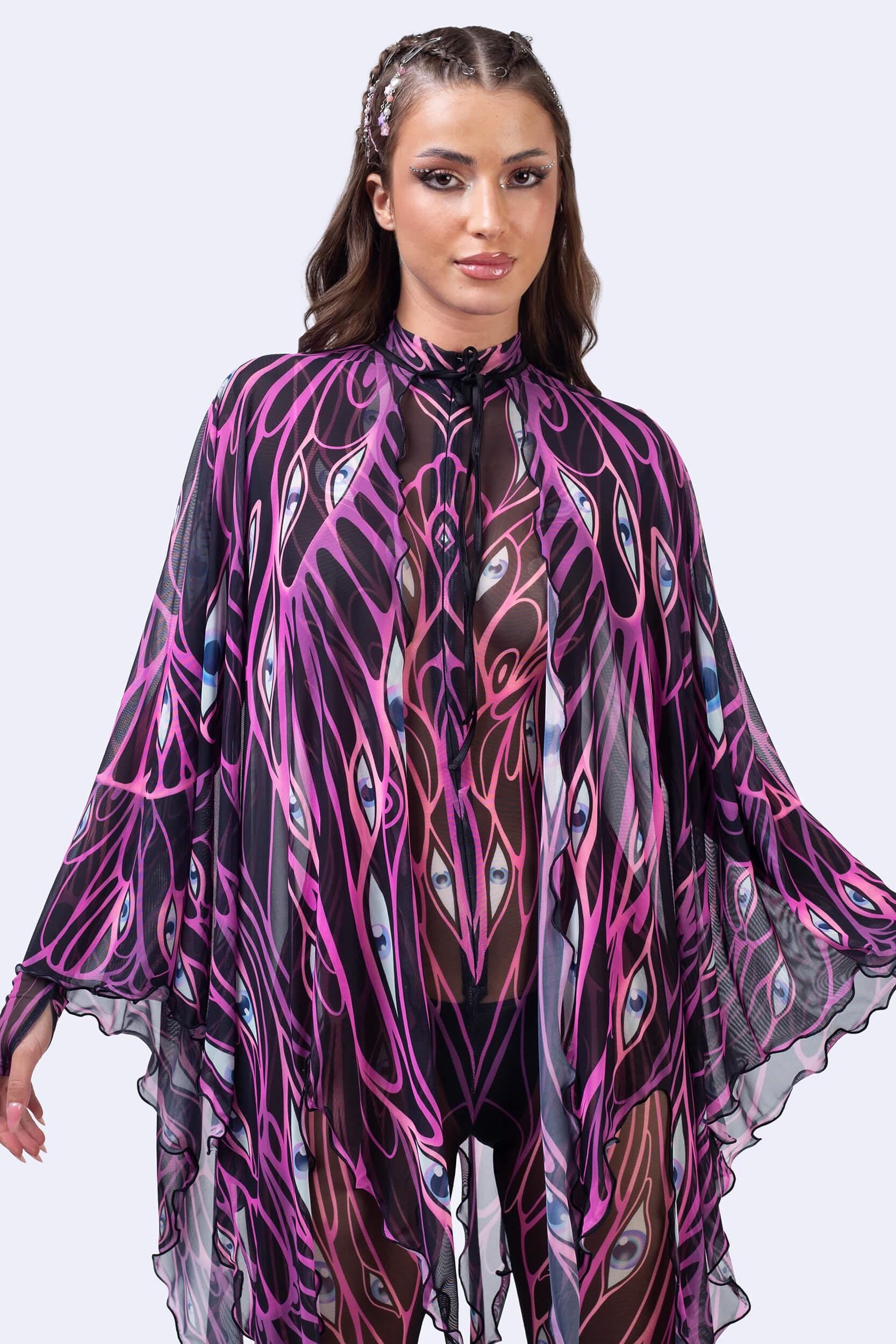 BADINKA All Eyes On You Flowy Wings Black