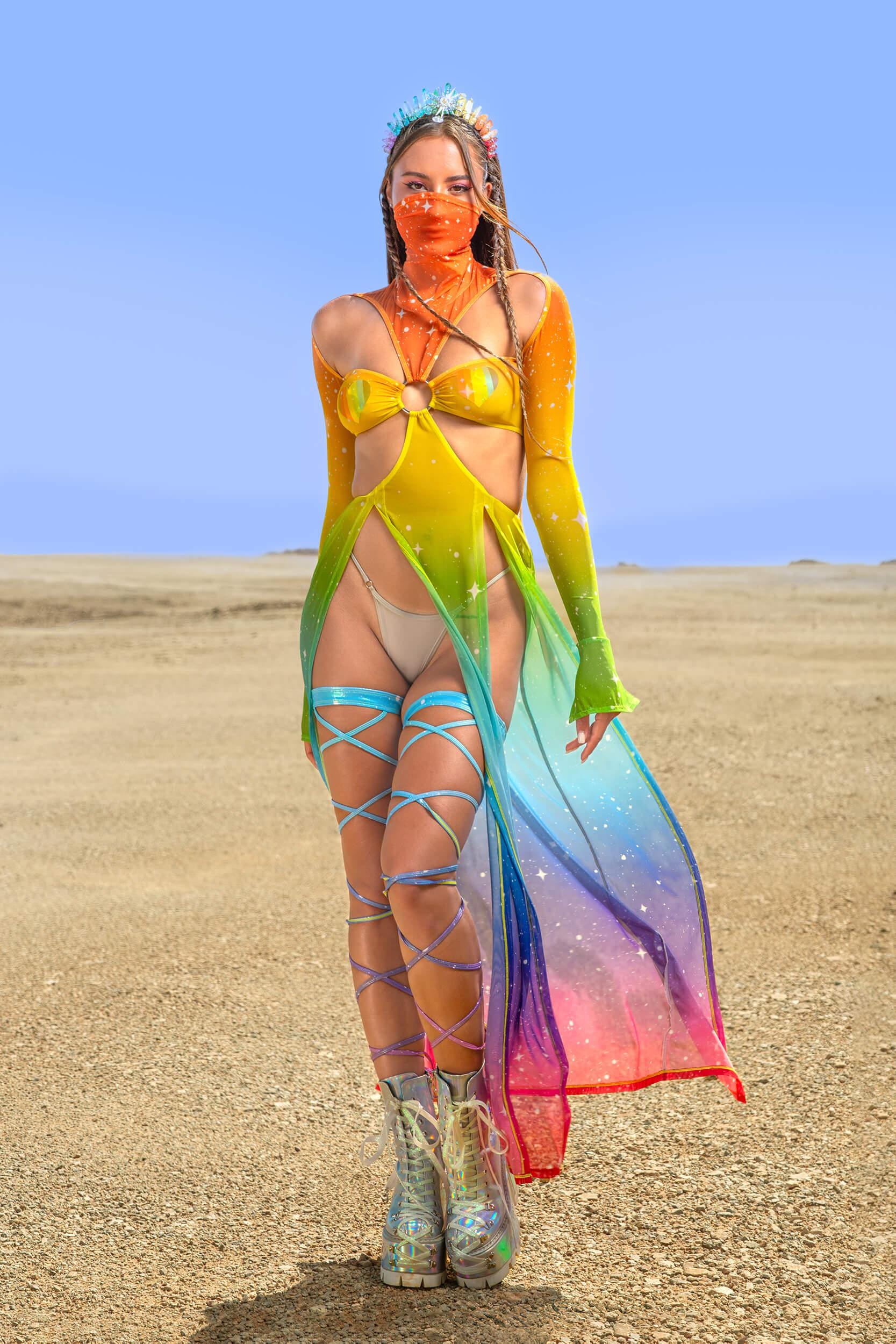 BADINKA Aural Maxi Dress Rainbow