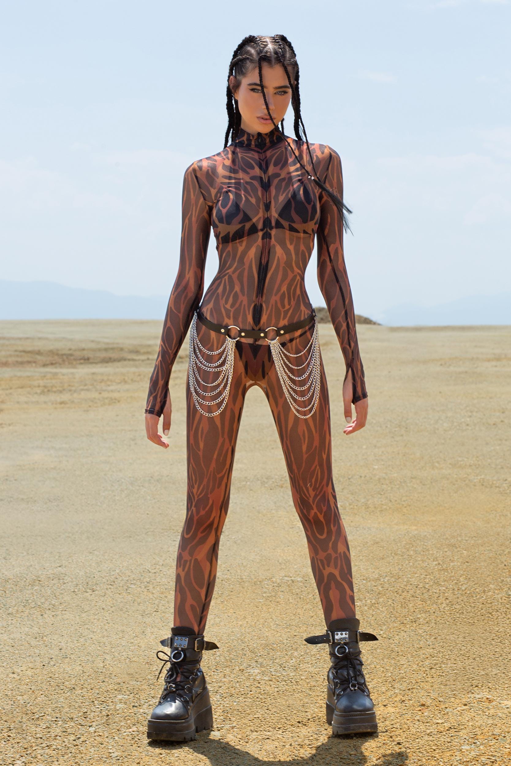BADINKA Animalistic Mesh Costume Rave