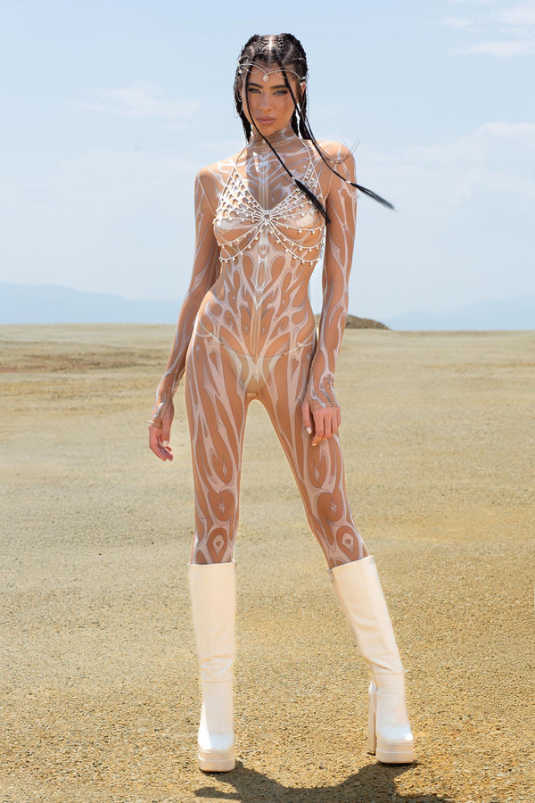 White Ashes Mesh Costume