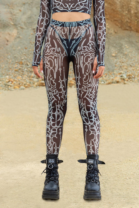 Wired Wrong Mesh Leggings