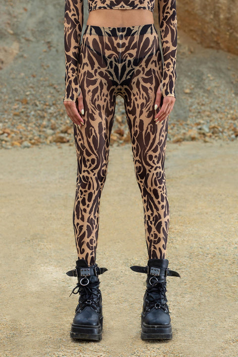 Wildskin Shrug & Mesh Leggings Set