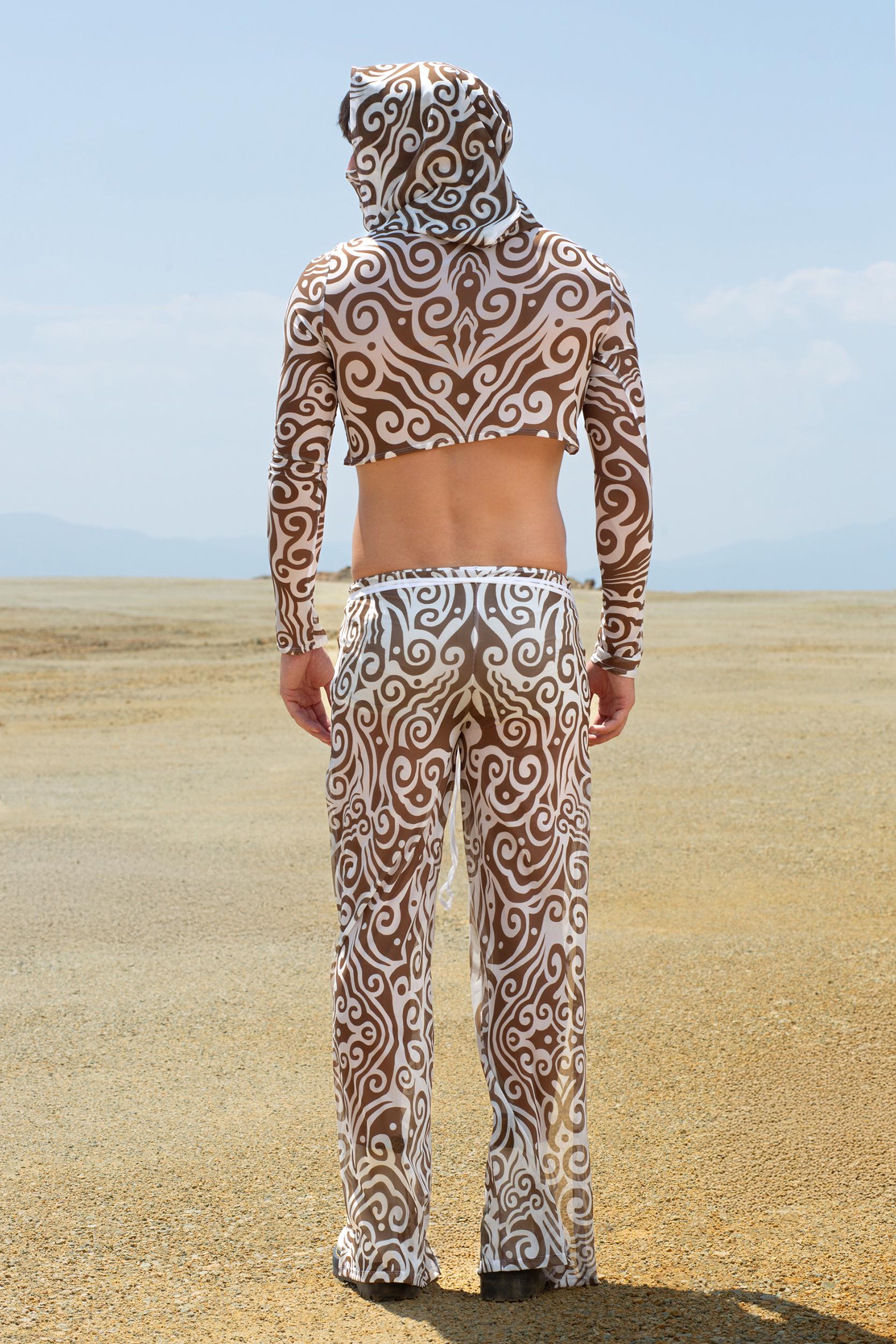 BADINKA Kumo Pearl Slit Pants Mesh