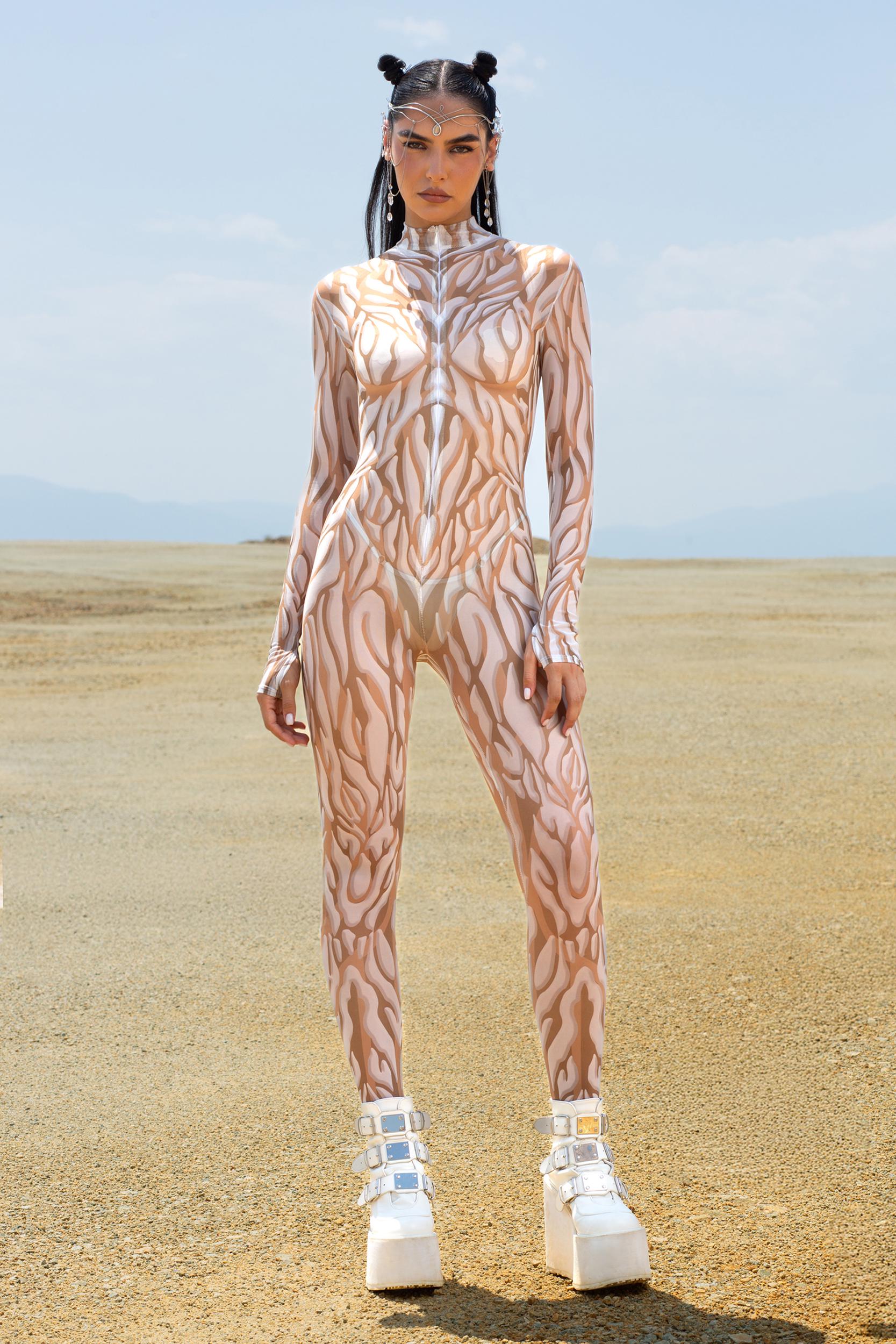 BADINKA Animalistic Ice Mesh Costume Rave