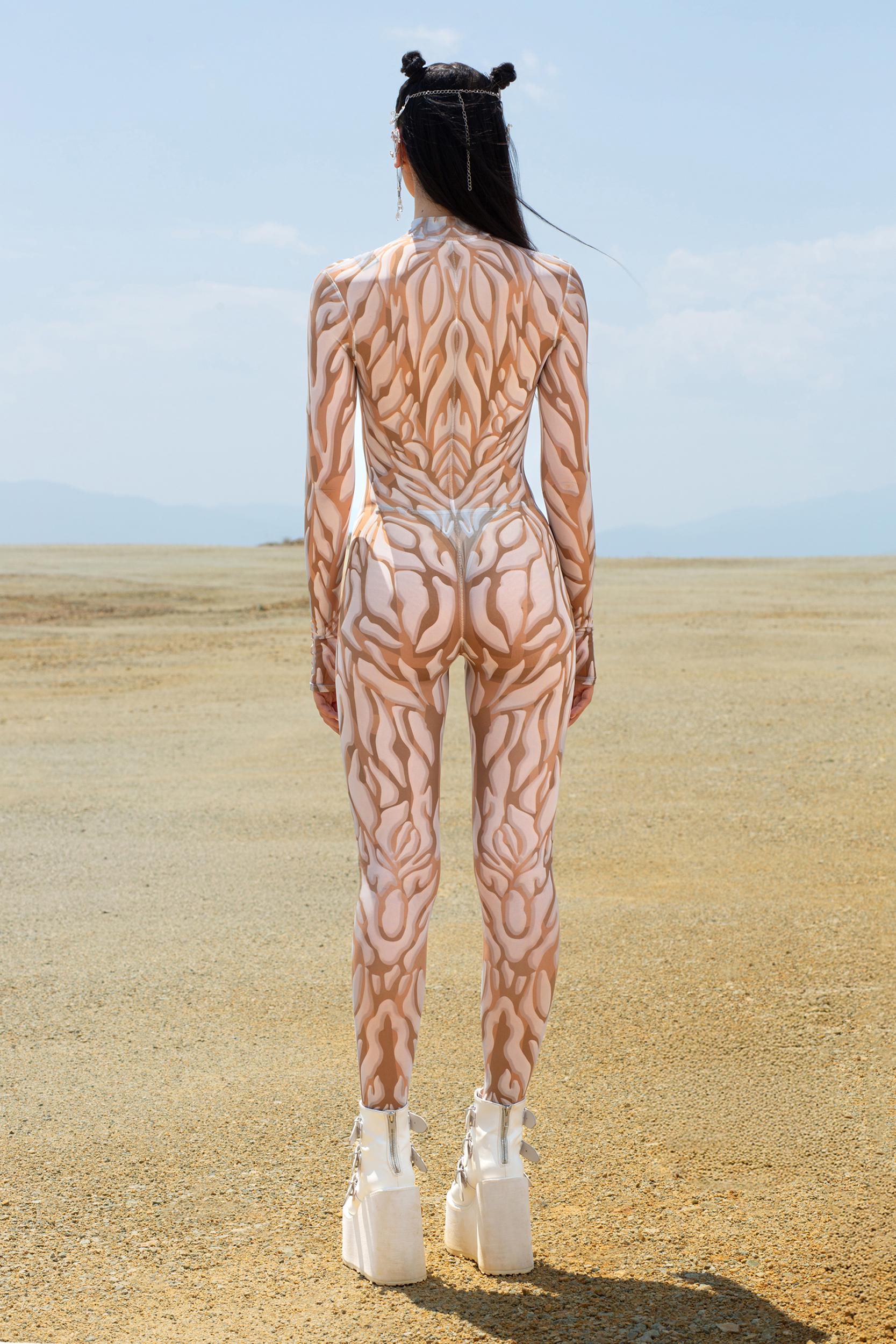 BADINKA Animalistic Ice Mesh Costume Mesh