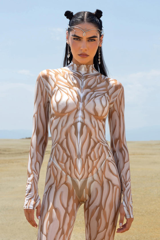 Animalistic Ice Mesh Costume