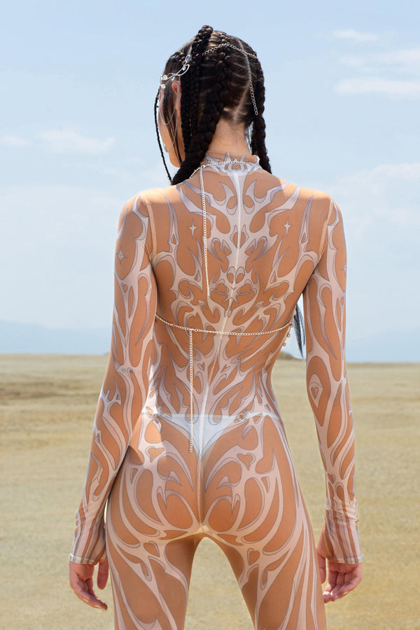 White Ashes Mesh Costume