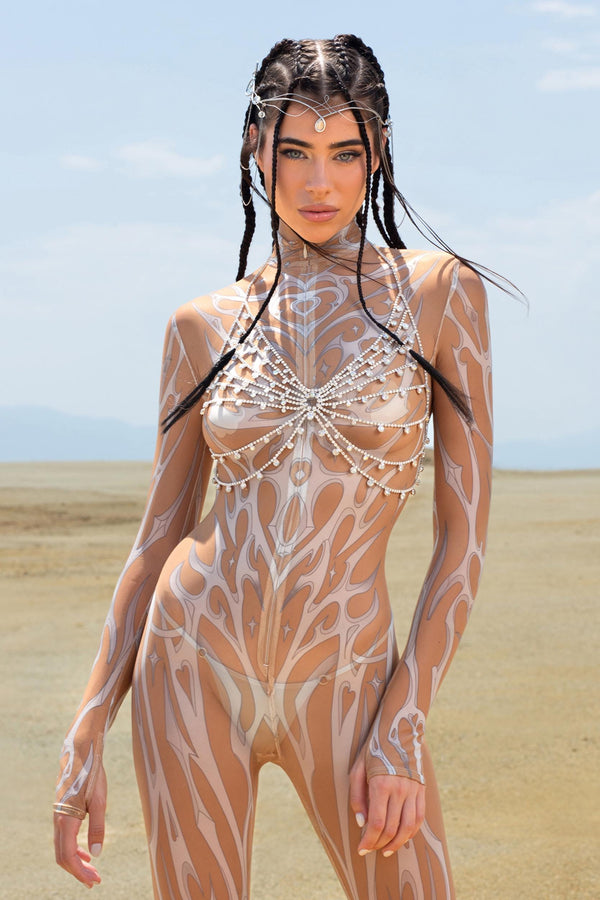 White Ashes Mesh Costume
