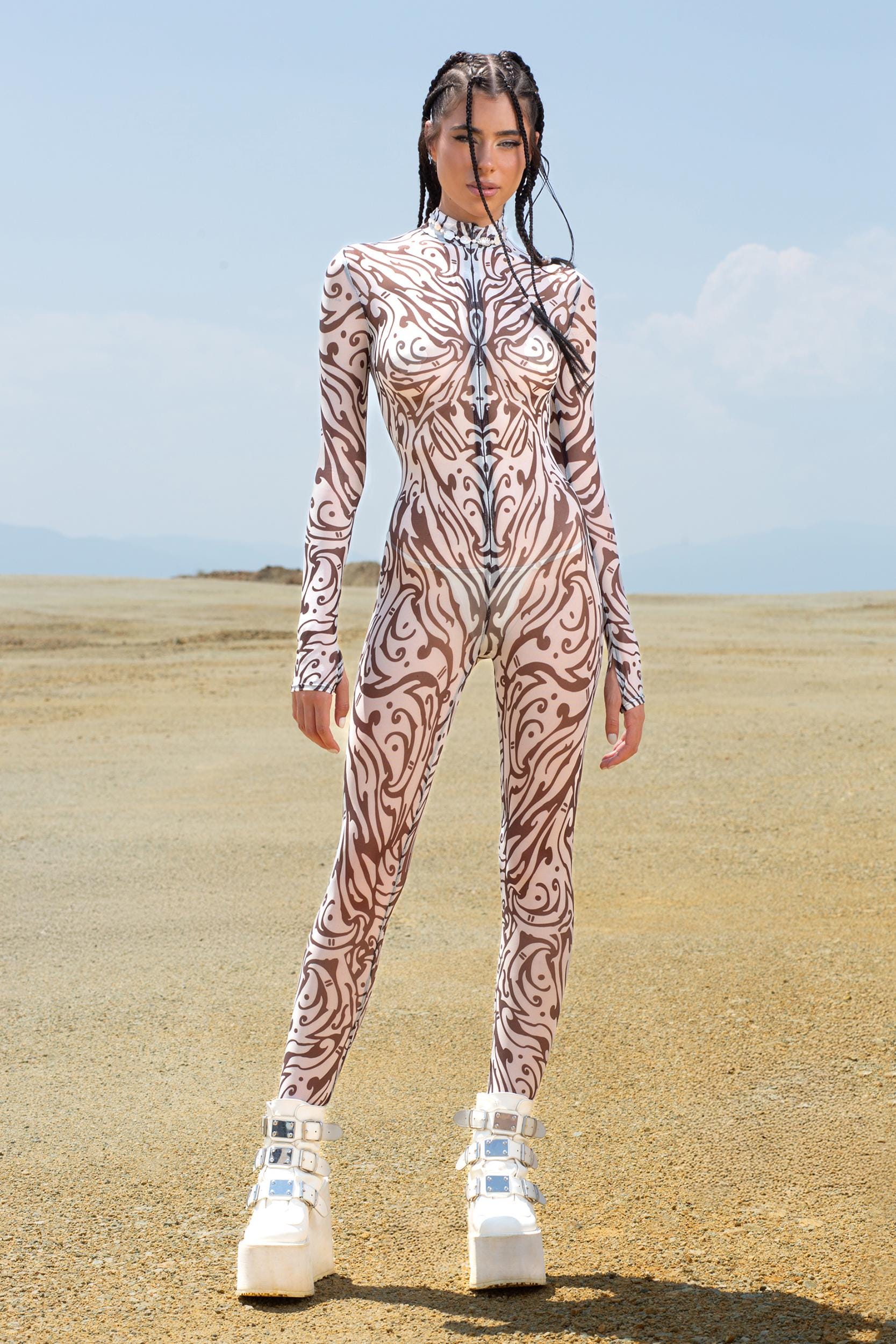 BADINKA Hypnotic Mesh Costume Rave